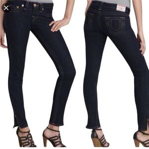 True Religion Gwen Zip Ankle Skinny Jeans size 28